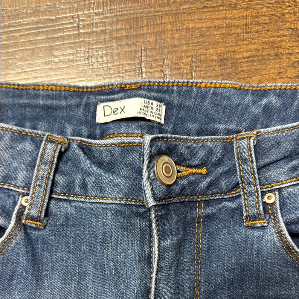 Dex Blue Skinny Jeans - Picture 2 of 5